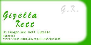 gizella kett business card